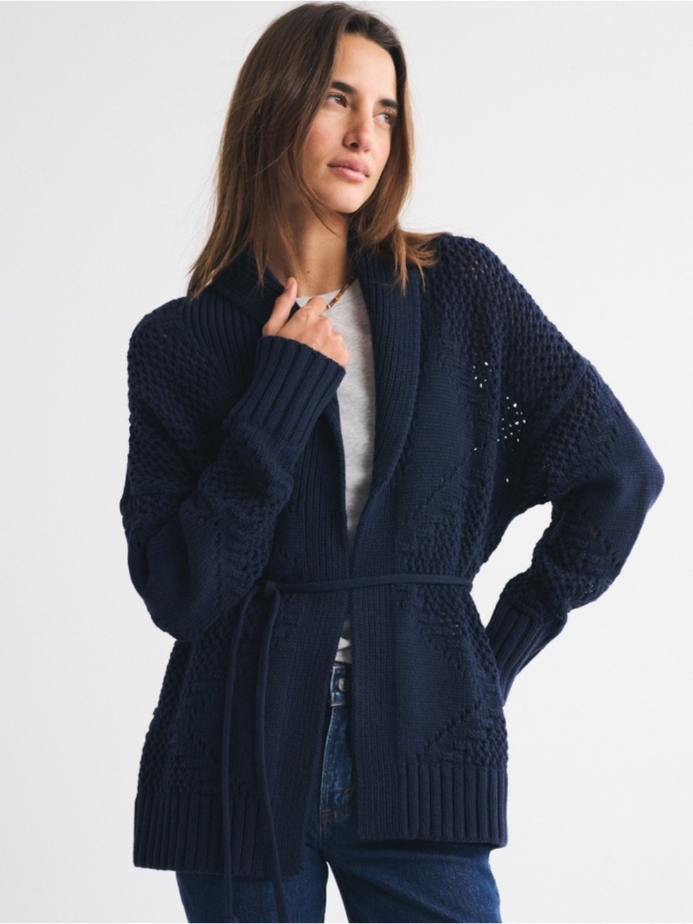 ISO Abercrombie Belted Cardigan